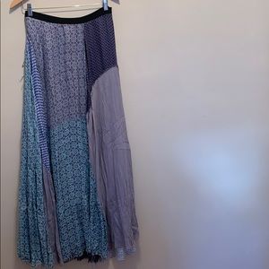 Patchwork Bohemian Free People Maxi Skit ✨